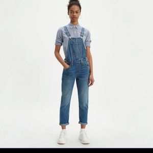 Levi's Original Overalls Medium Bottom End